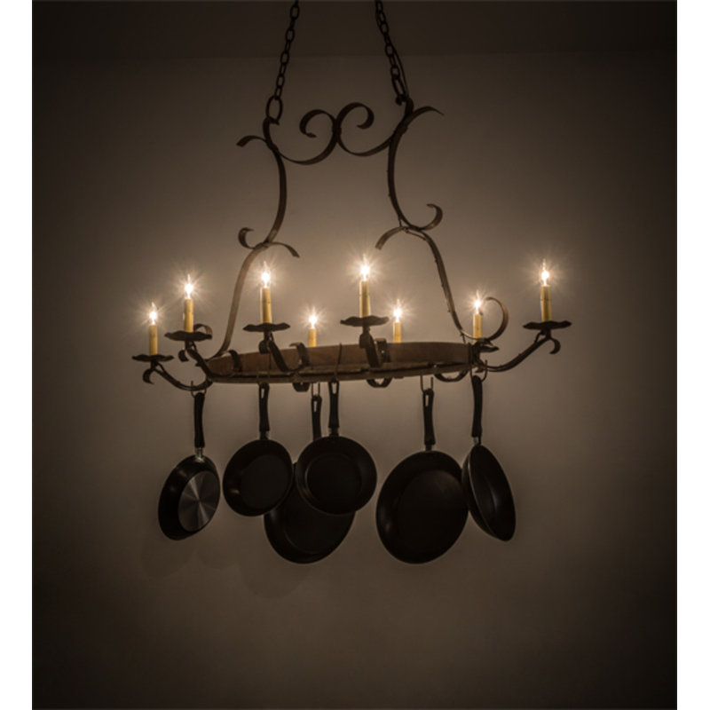 Laramie Steel Oval Hanging Pot Rack