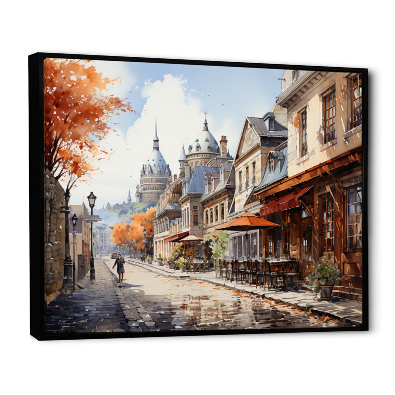 Québec, «French Beauty II», impression sur toile encadrée Québec, 24" H x 32" W, Cadre flottant noir