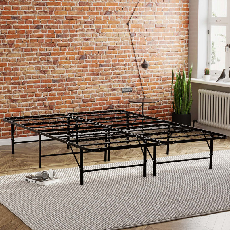 Base de lit, base de lit, mobilier de chambre en métal, Très grand