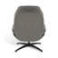 Velvet Swivel Accent Chair with Footstool-948334924