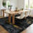 Modern Abstract Printed Area Rug Non-Slip Machine Washable Low Pile for Living Room Bedroom-2002578499-2008530178