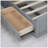 Murphy Shaped Solid Wood Bookcase Bed Frame With Bookcase Headboard and 4 Drawers,Platform Bed,Storage Bed-95856749