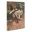 Two Ballet Ballerina Dancers In Pink by Edgar Degas - Wrapped Canvas-61852997