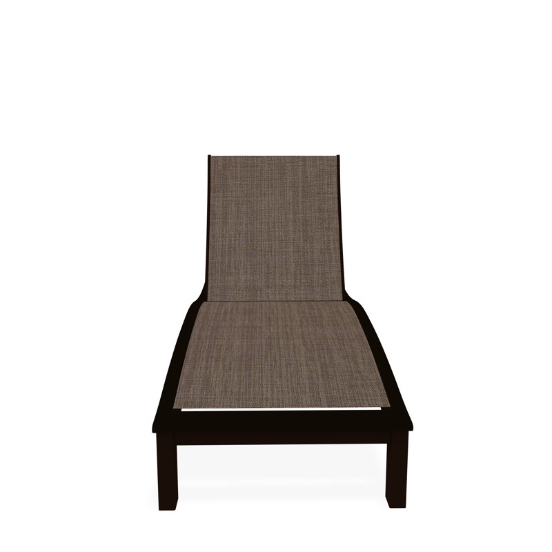 Bazza Outdoor Chaise Lounge, Augustine Fennel Sunbrella®, Kona