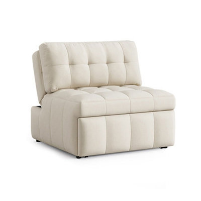 43.70" Beige Polyester Standard Sofabed cushion couch