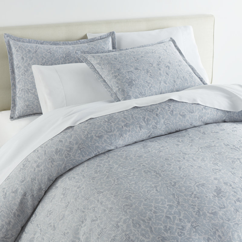 Ravenna Damask 100% Cotton Sham, Euro, Blue