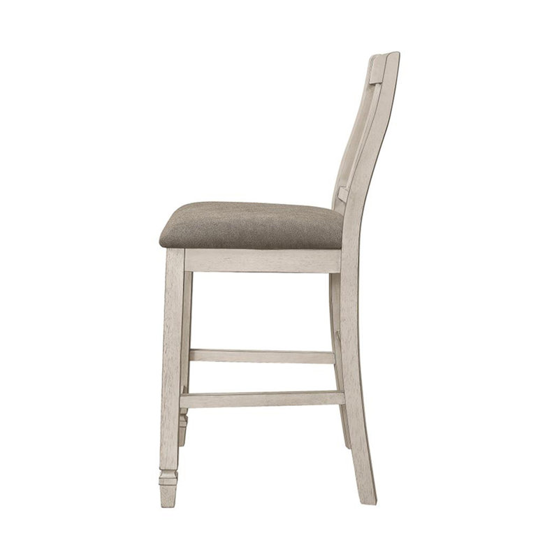 Set of 2 Slat Back Counter Height Chair