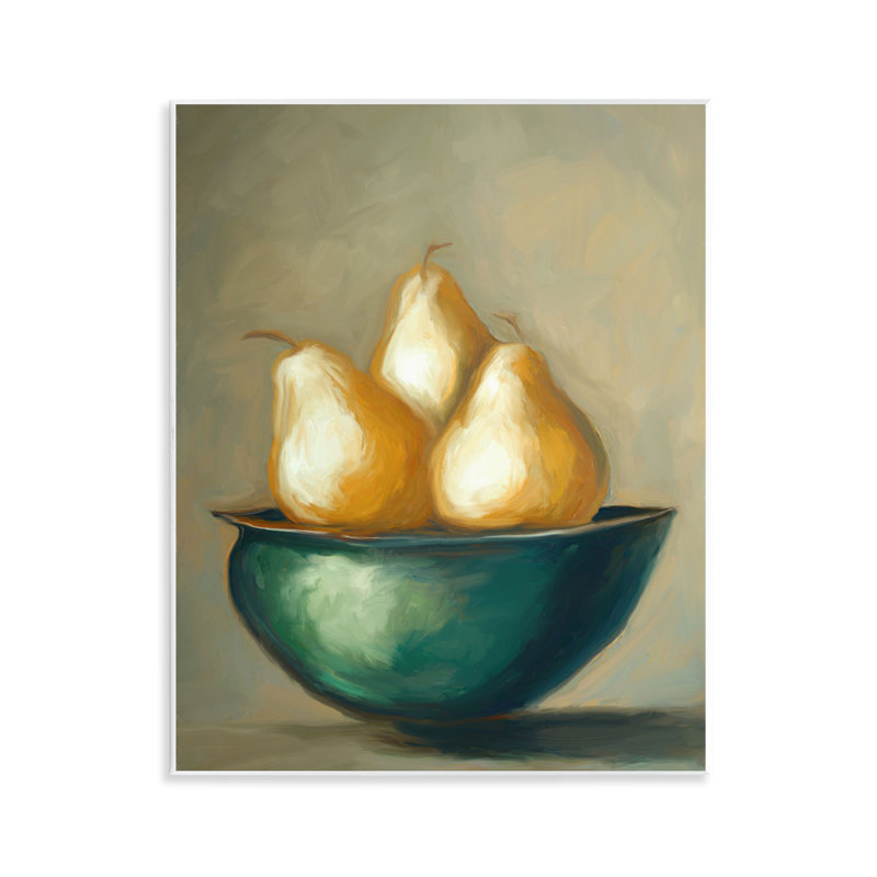 Plaque murale The Golden Pears Bowl, design par Ramona Murdock
