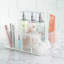 Organisateur de salle de bain en plastique iDesign à 5 compartiments, la collection Clarity - 9,8 po x 6,8 po x 4 po, transparent