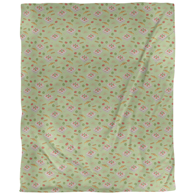 Tissu pizza, Vert, L 58 po x l 36 po, Sergé de coton