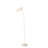 73" Tall Metal Torchiere Floor LED Lamp with Halo design, Matte White finish