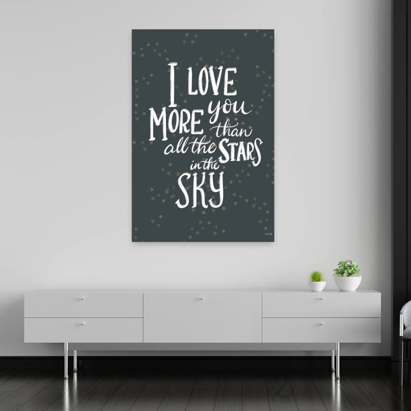 «I Love You More», art contemporain abstrait, H 60 po x l 40 po