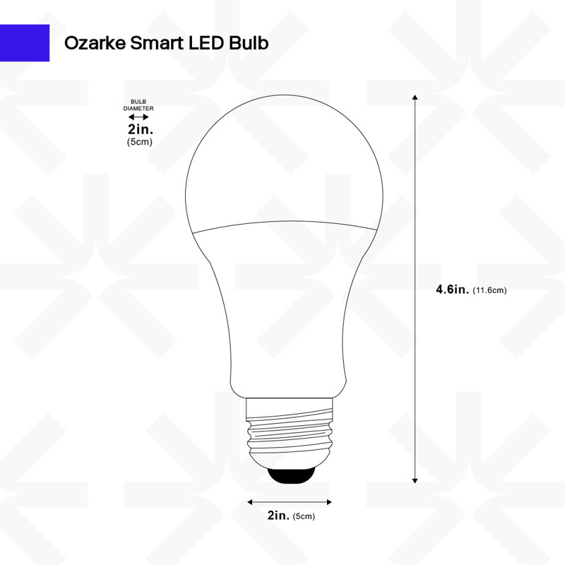 Ozarke Smart LED Bulb, 850 Lumens