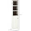 Grande armoire de rangement pour salle de bain - Tour autoportante en blanc antique avec 3 tablettes ouvertes et une tablette réglable. Compact pour les espaces étroits. De nombreuses options. Stable et sécuritaire. L 12,5 po x l 11,75 po x H 63,5 po