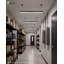 Réglette DEL linéaire E2 Lighting 120 cm avec batterie de secours, puissance et température de couleur réglables, noire
