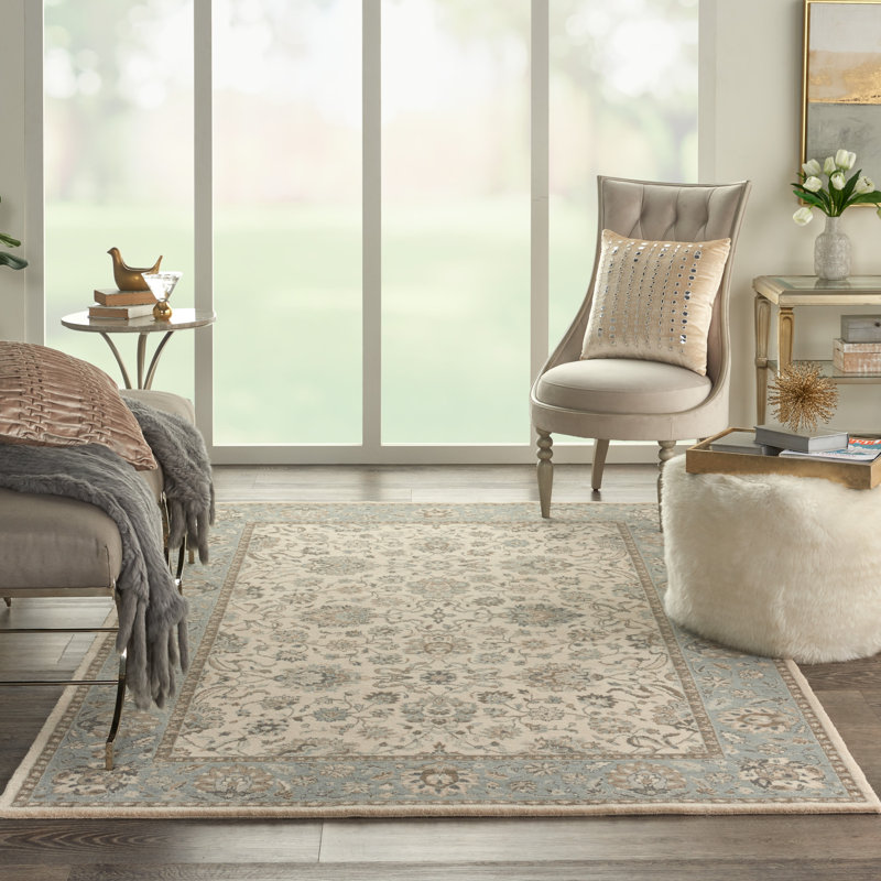 Crownover Wool Oriental Indoor Rug, Rectangle 3'6" x 5'6"