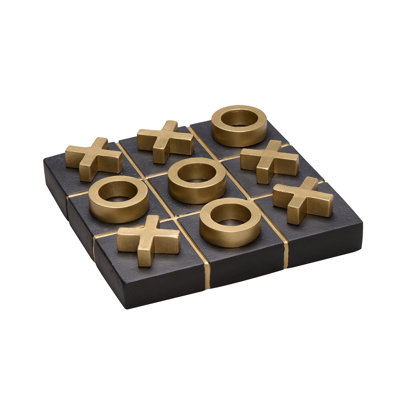 Concrete Tic Tac Toe 10 Removable Pcs Home Tabletop Decor