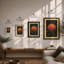 Rising Sun Art Deco - Print-162294596-162294594