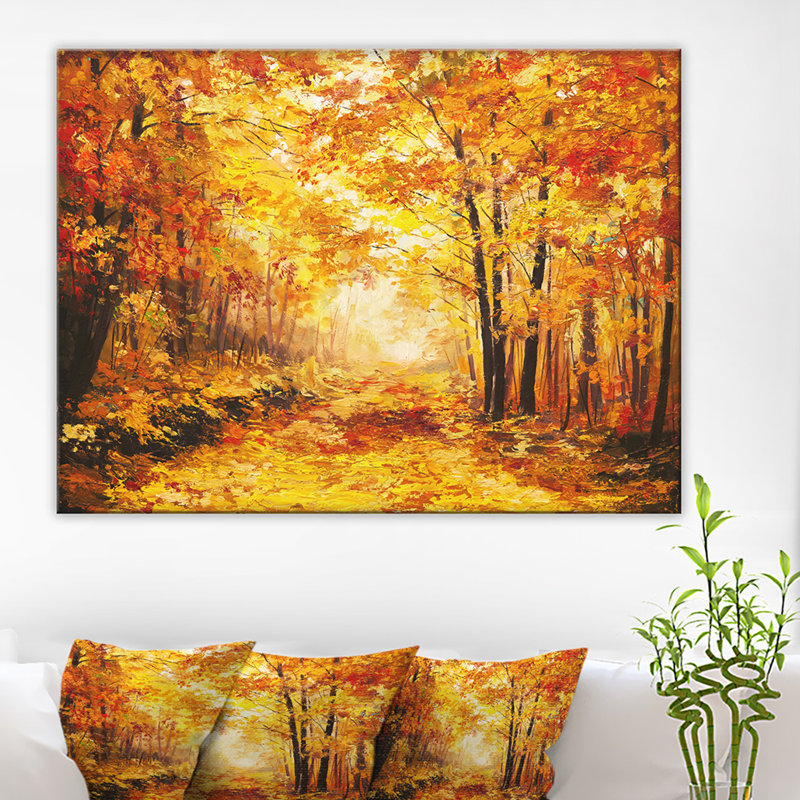 " Autumn Forest ", 30" H x 40" W