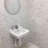 Carmine 8" x 20" Ceramic Marble Look Wall & Floor Tile-92449129