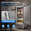 20,3 pieds cubes Pi. Réfrigérateur commercial commercial à 1 porte en acier inoxydable, réfrigérateur vertical pour cuisine de restaurant