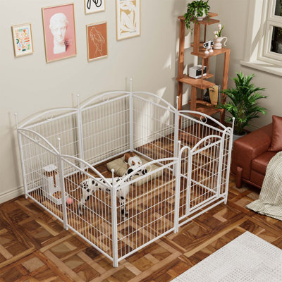 Versatile Foldable Metal Dog Playpen for All Sizes, Ideal for Indoor and Outdoor Use