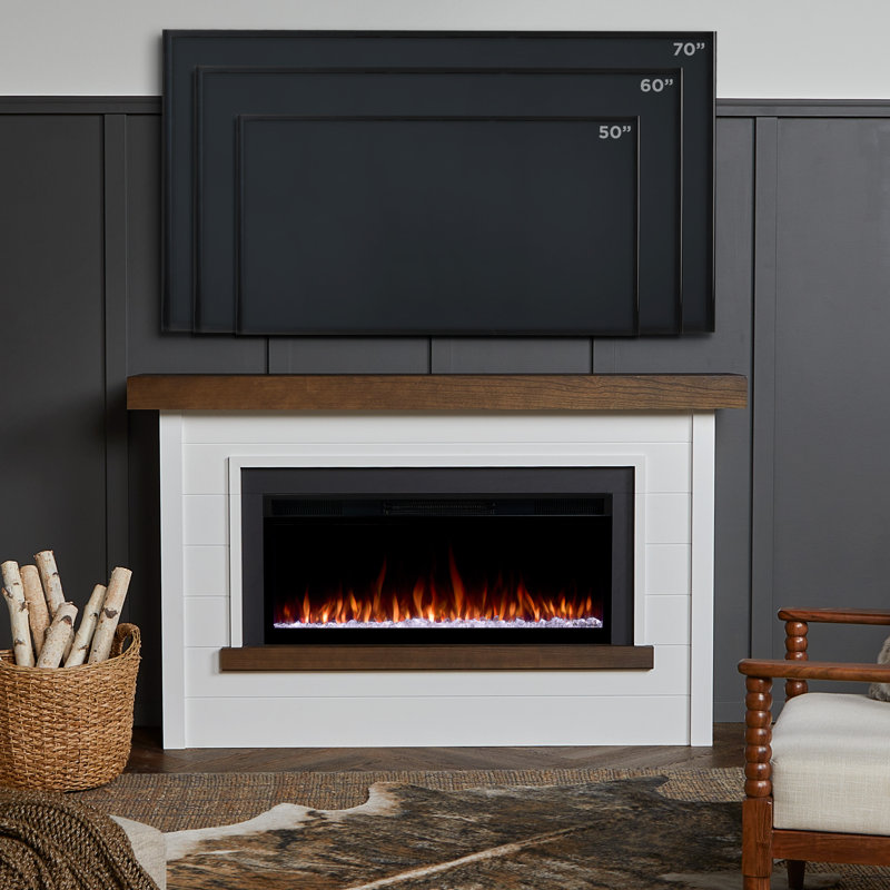 Foyer électrique de paysage 65 "Bernice par Real Flame