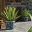 10" Ladies Blue & White Porcelain Flower Pot