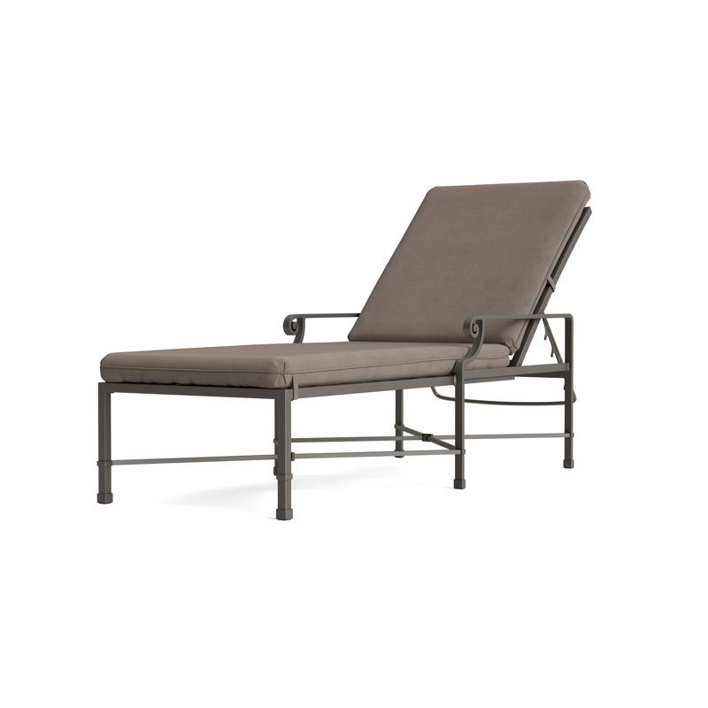 Venetian Outdoor Chaise Lounge, Mica, Fusion Natural
