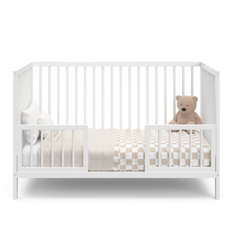 Lit de bébé convertible Teddi 5 en 1, Blanc