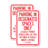 Parking in Designated Spaces Only Aluminum Sign