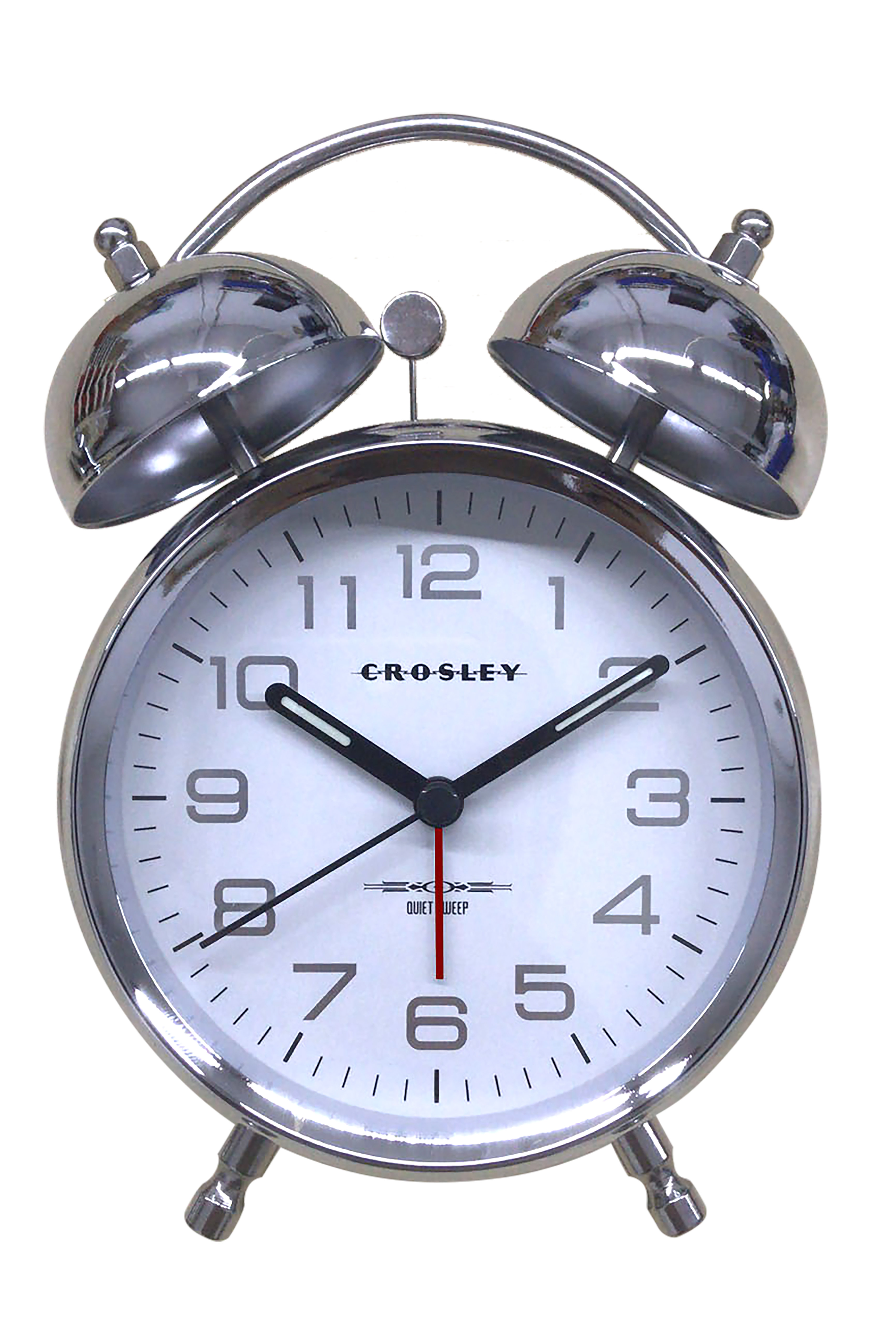 Crosley Analog Metal Quartz Movement / Crystal Tabletop Clock with