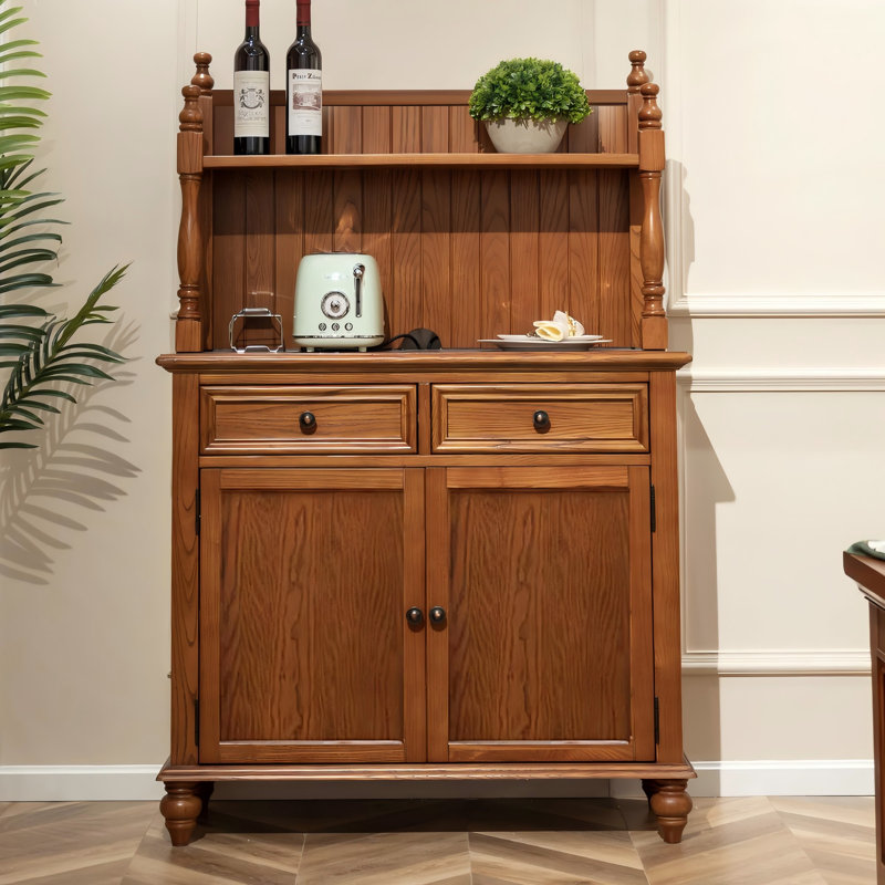 Buffet 39,37 po en bois de frêne brun massif