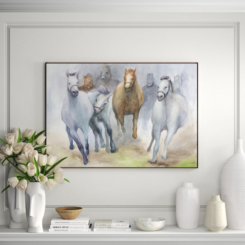 Team Print by Helen Parker, 41.5" H x 59.5" W x 1.5" D, Glass Coat