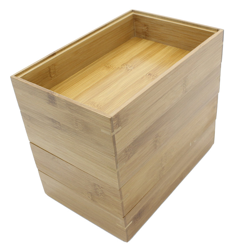 Panier en bois massif, 2" H x 9" W x 6" D