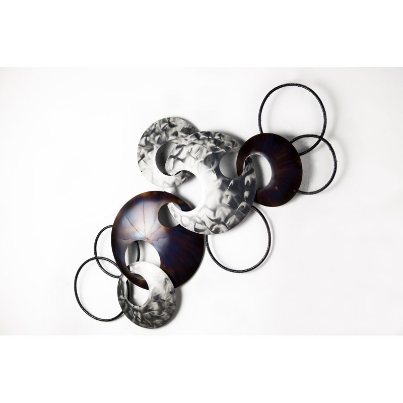 Handmade Modern Abstract Wall Decor on Metal