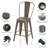 Frese Iron Counter Stool with Steel Frame-1269518359