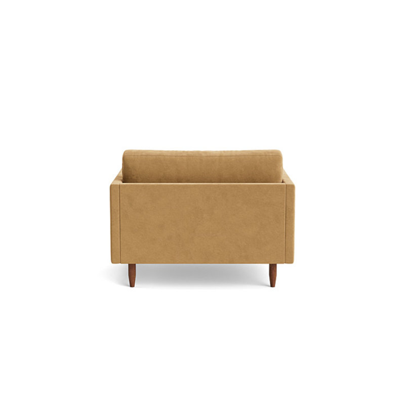 Skinny Fat Chair, Performance Velvet - Nutmeg