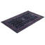 Tapis noué à la main Mazarine, unique en son genre - noir