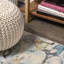 Tapis bleu / beige Dessens-589571939