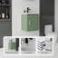 Meuble-lavabo flottant avec lavabo, porte à fermeture en douceur, lavabo en céramique, contreplaqué-681123202-681123257