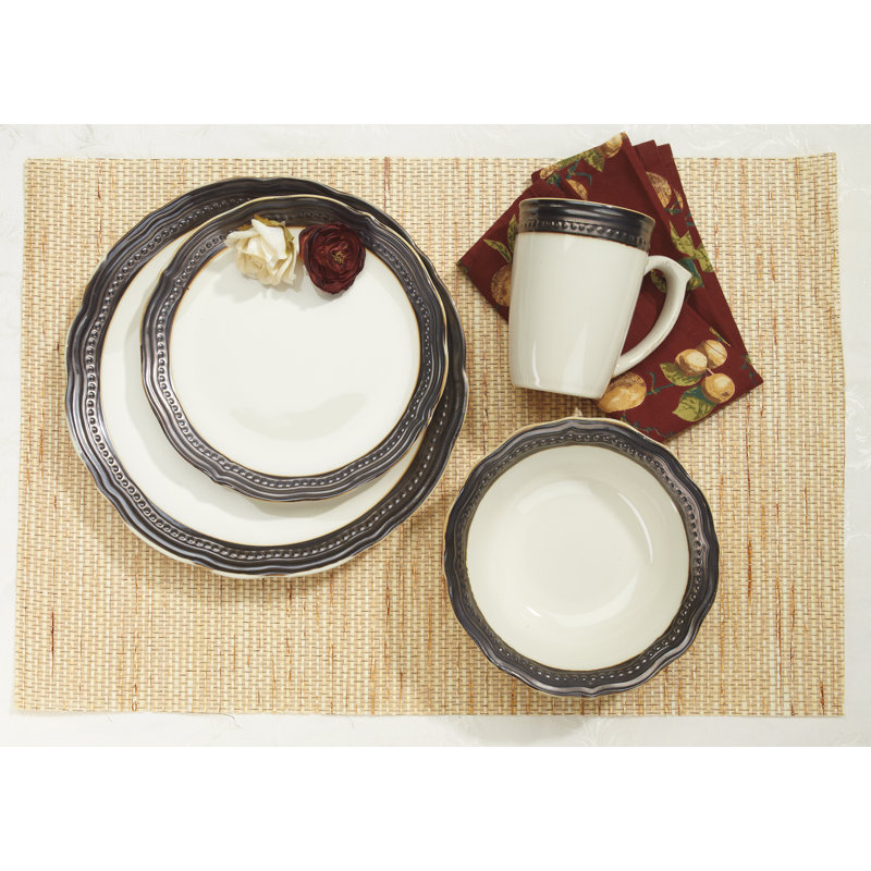 Cuisinart Jenna 16 Piece Dinnerware Set, Service for 4