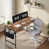 Brown/Black Table/Gray Chair