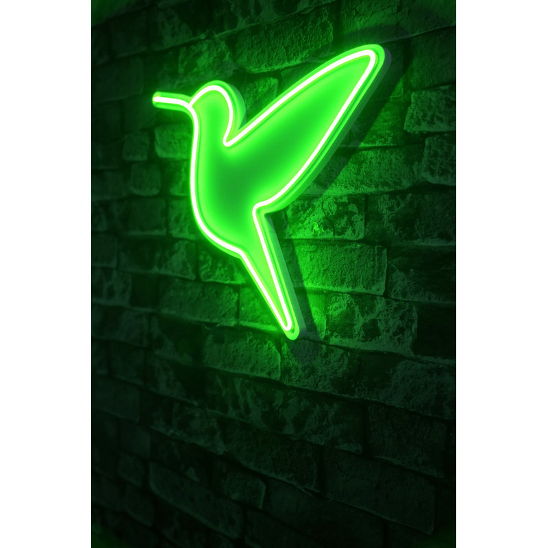 Flexible LED Neon Strip Light, Green, 15.7 x 14.2 x 0.8 inches | IP67 Waterproof, 12V DC, 570 Lumen, 3200K | Perfect for Home Décor, Parties & Events | PVC Foam Template, Adaptor Included, 12W Output