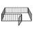 Full Size Metal Floor Bed Frame for Kids with Fence & Door, Durable Sturdy Bed, Easy Assembly, Black-118614488-118614486