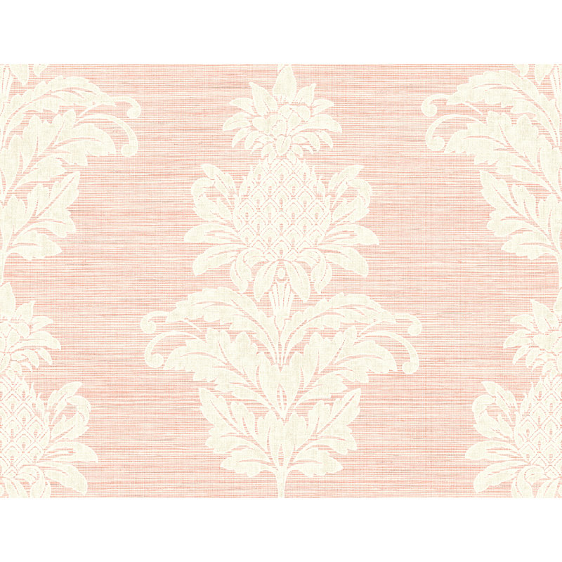 Rouleau de papier peint 27 pi x 27 po Tefft, Rose