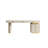Modern Minimalist Cream Style Rectangular Sintered Stone Office Desk-109116129