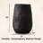 Danetria Textured Cylinder Shape Floor Vase-1373835926