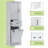 Modern Tall Storage Cabinet – Tilt-out Compartment, Adjustable Shelves-1956796204