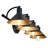Vanity Light with Matte Black Finish and Gold Painting Inside-1341680508-1341680511